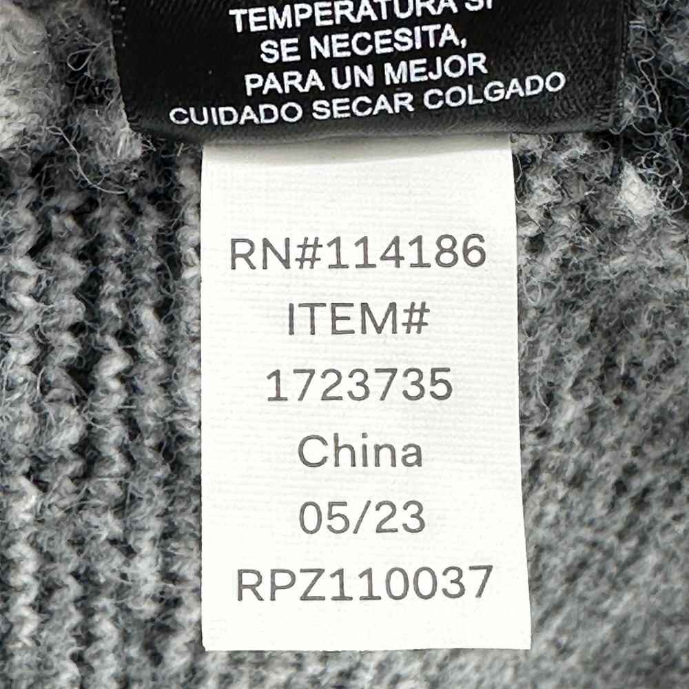 Frye Cardigan Sweater Womens Size M Gray Black Southwestern Aztec Open Front - Picture 4 of 8
